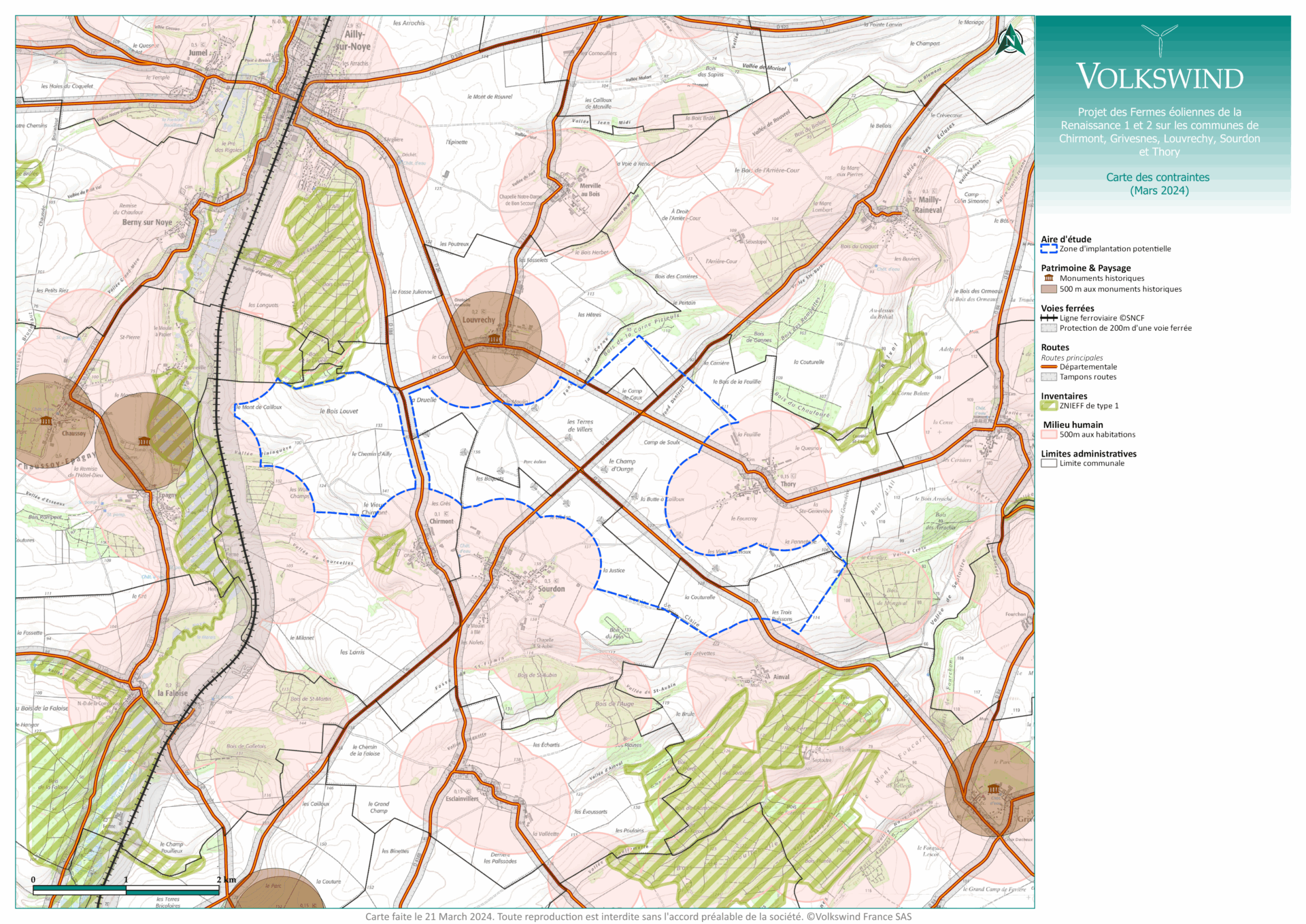 carte des contraintes