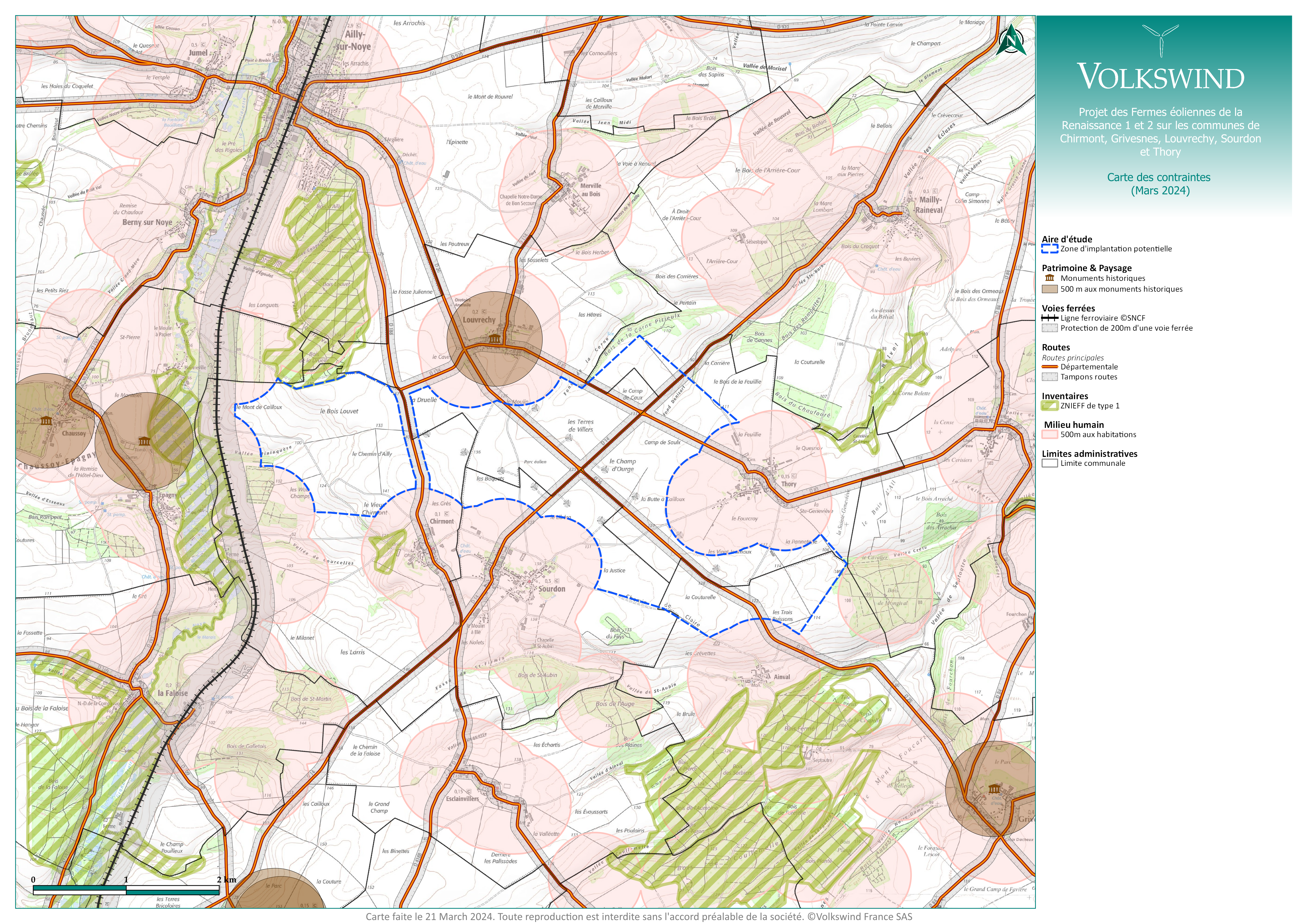 carte des contraintes